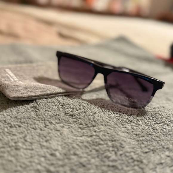 KENNETH COLE WOMENS SUNGLASSES 2-TONED BLK AVIATOR, NWT main image 6